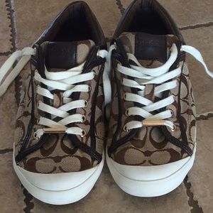 Authentic COACH gently worn sneakers